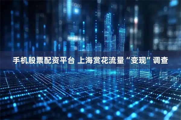 手机股票配资平台 上海赏花流量“变现”调查